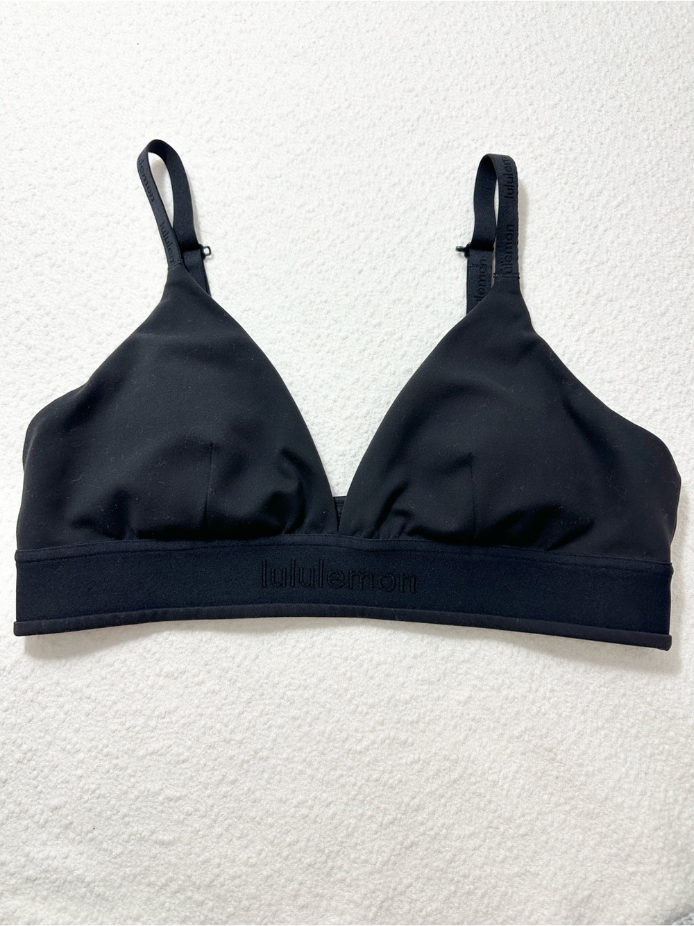 Lululemon License to Train Triangle Bra A/B Cup Logo Black Size 12